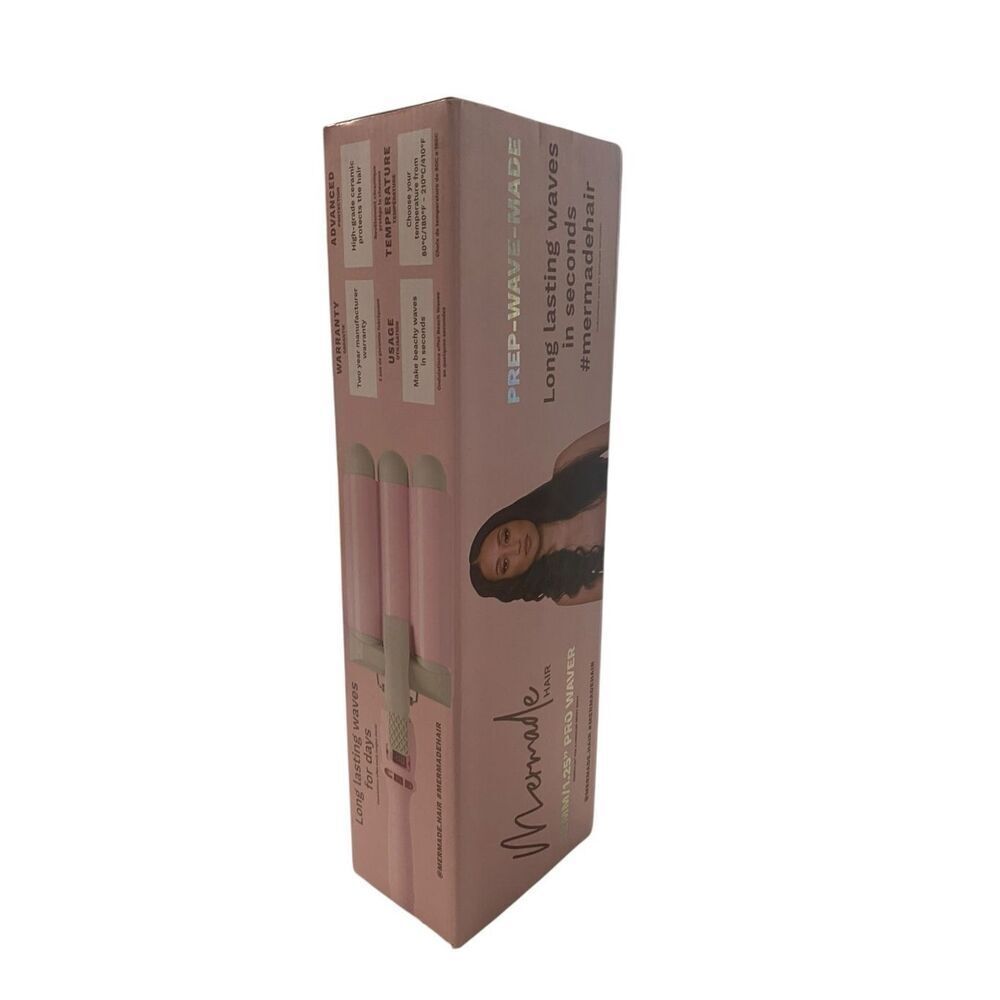 Mermaid Hair Pro Waver 1.25” – Triple Barrel Hair Waver for Long Lasting‎ Waves